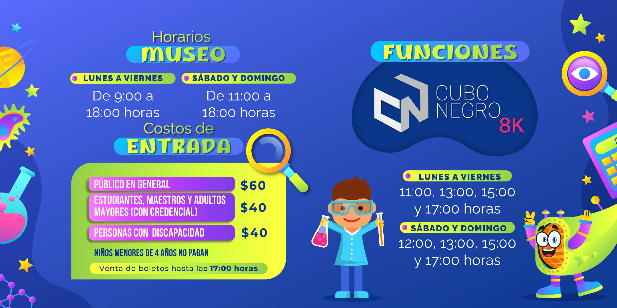 Horarios y Costos de Entrada